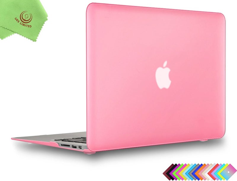 UESWILL Compatible with Smooth Matte Hard Shell Case Cover for MacBook Air 11 inch (Model A1370 / A1465), Pink - Image 1